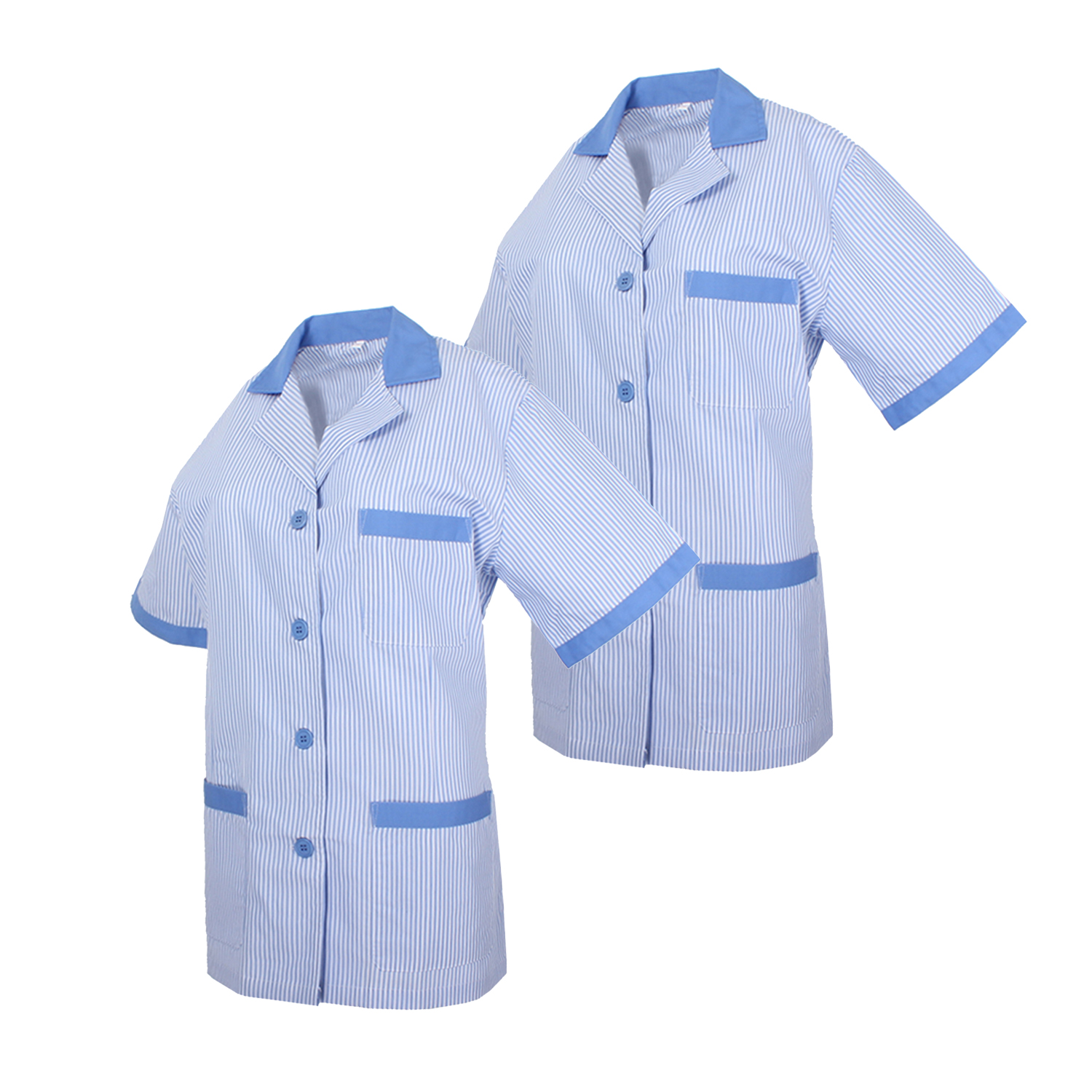 MISEMIYA Pack*2-Camisa Camisetas Mujer Medica Mangas Cortas Uniforme Laboral Sanitarios Hospital Limpieza Ref.T820