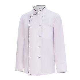 Pacote 2 Unidades -Jaqueta masculina de chef - Jaqueta masculina de chef - Uniforme de hospitalidade - Ref.8501B