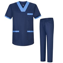 Unisex-Schrubb-Set - Medizinische Uniform mit Oberteil und Hose ref.8178